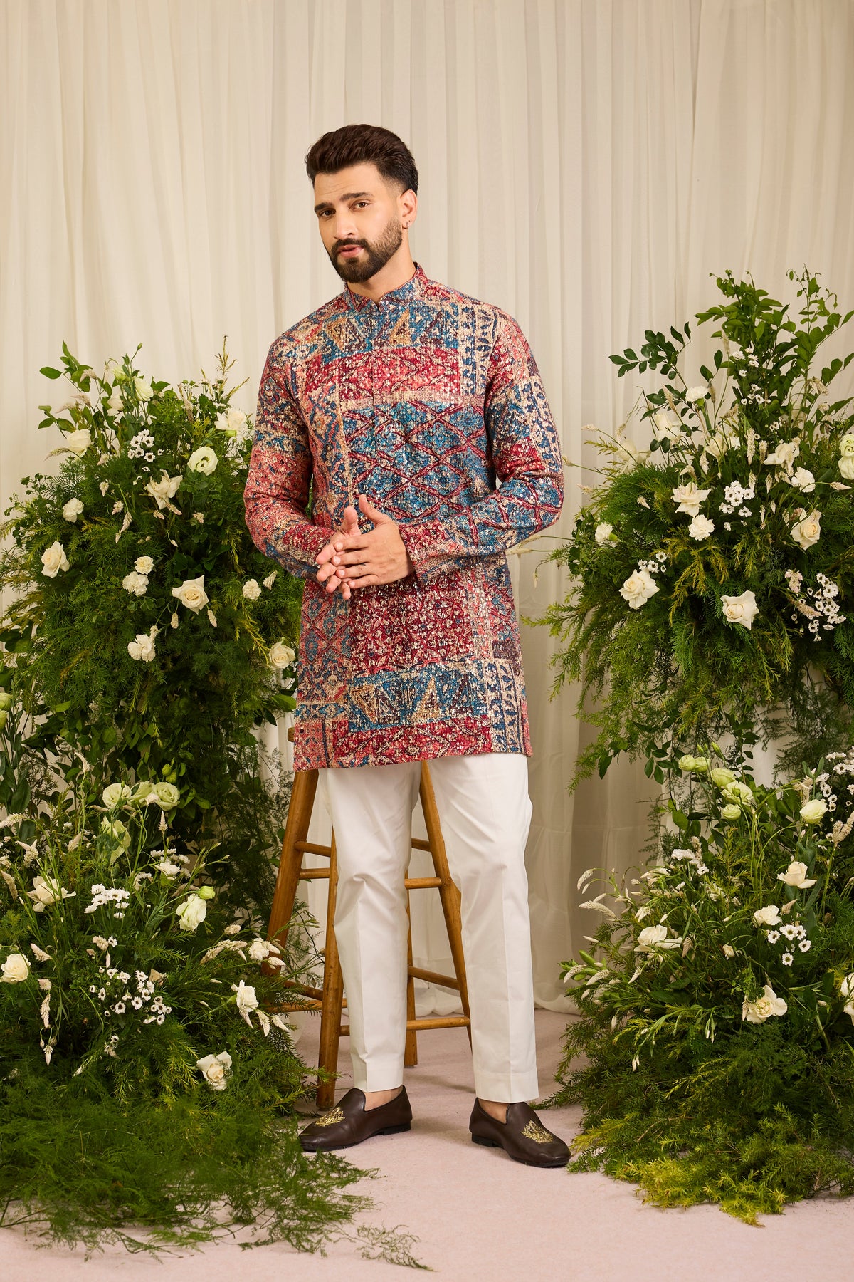 The Ravel — A Contemporary short Kurta with Traditional Abstract Motifs