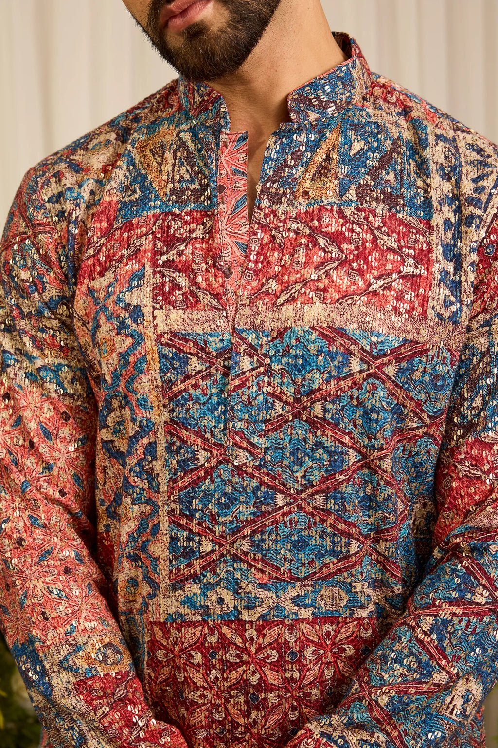 The Ravel — A Contemporary short Kurta with Traditional Abstract Motifs