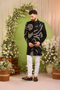 The Merceron — A Statement Black Indo-Western of Fine Handwork